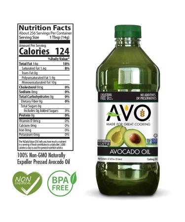 100% Avocado Oil - Non GMO, Ideal for Frying, Baking, and Cooking - 67.6 Fl-oz - Buy Online on GoSupps.com