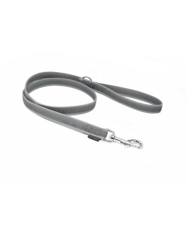 Mystique Rubberized Leash 20mm with Hand Loop Standard Carabiner Grey 2m 2m Grey