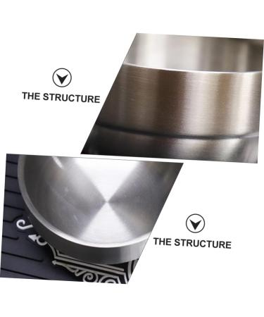 Beavorty Men's Foaming Soap Dish | Stainless Steel Razor Bowl for Shaving | Beard Care Essentials | 9x9x4.9cm Silver - Buy Online on GoSupps.com