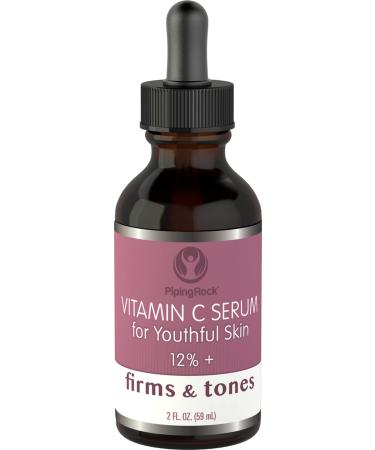 Piping Rock Vitamin C Face Serum | 2 fl oz | Firming and Toning for Skin | Paraben and SLS Free