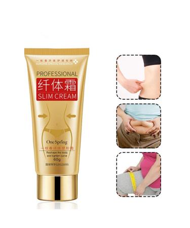 Professional Body Massage Cream - Natural Cellulite Slimming & Firming Cream for Waist Belly & Buttocks - Fast Fat Burning Formula for Men & Women (60ml) - Buy Online on GoSupps.com
