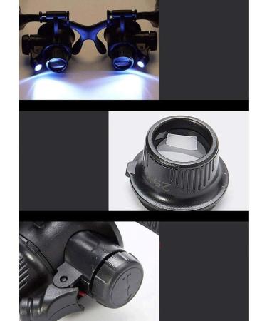 Professional Head-Mounted Light Mobile Phone Clock Repair Identification high Magnification Glasses Full of Stars - Buy Online on GoSupps.com