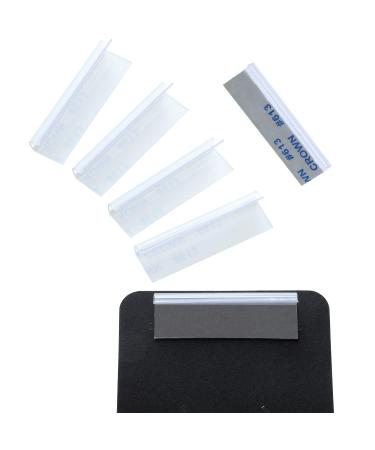Boao 150 Pieces Earring Card Adapter Self-Adhesive Lip Adapter Plastic Lip Hanger for Earring Necklace Card Display (1.5 x 0.5 inch)