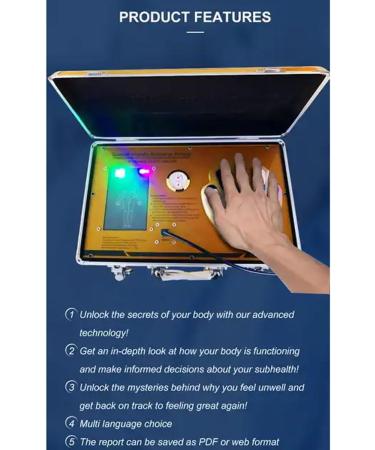 3D Quantum Analyzer Portable Health Body Detector Smart Dynamic Human Cell Meridian Detector Quickly and Accurately Test Physical Health for All Windows System - Buy Online on GoSupps.com