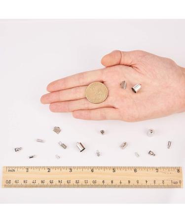 SUNNYCLUE 160pcs Glue Barrel Tube End Caps Crimp Cord Ends Connectors - Jewelry Making Supplies - Buy Online on GoSupps.com