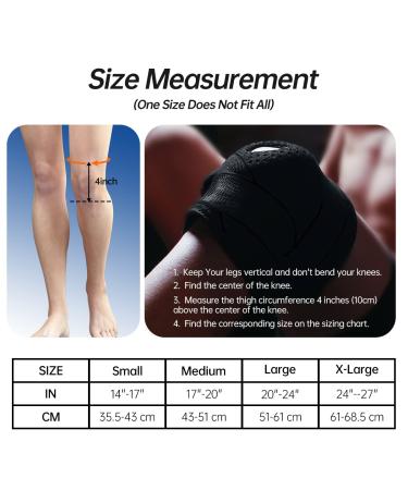 KEPHTELAN Adjustable Compression Knee Brace for Women and Men - Support for Meniscus Tear, ACL, MCL - Joint Pain Relief - Small Black - Buy Online on GoSupps.com