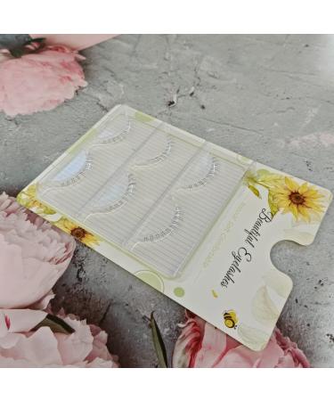 Natural Look Handmade Lower Eyelashes - 3 Pairs with Transparent Band for Daily Makeup - Buy Online on GoSupps.com