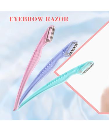 12pcs Eyebrow Razor Set - Portable Facial Hair Trimmer in Pink | Perfect for Beauty on the Go - Buy Online on GoSupps.com