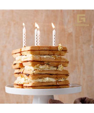 KINGBOOM 24K Gold Leaf Flakes - 50mg Edible Gold for Cakes & Drinks - Buy Online on GoSupps.com