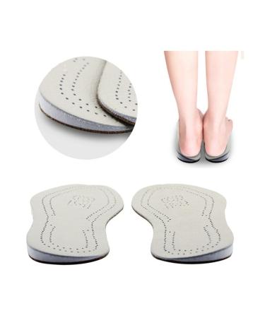 Zhaoshuxian 2 pairs of orthopedic insole wedge shoe inserts leather side heel heel heel shoe cushion for pronation supination o/x leg sheets of legs (color: a size: 41-42) 41-42 a