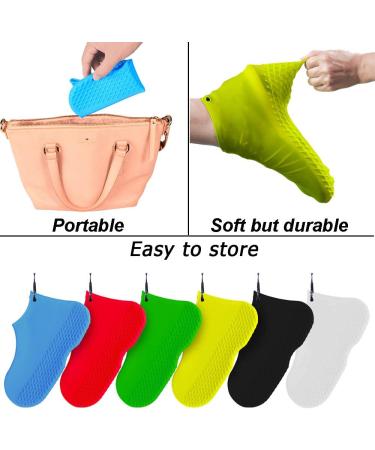 LEGELITE Reusable Waterproof Shoe Covers - Non-Slip Silicone Protectors for Kids, Men, and Women - Large Black - Buy Online on GoSupps.com