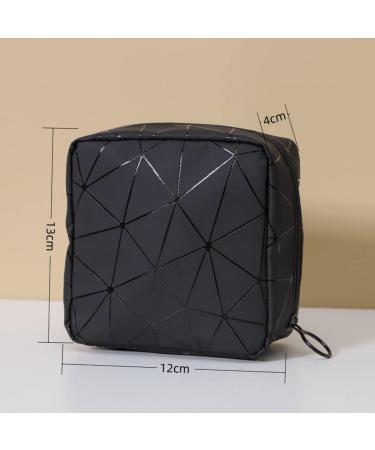 Menstrual Cup & Sanitary Napkin Storage Bag for Teen Girls - Portable Period Pouch & Tampons Holder in Black - Buy Online on GoSupps.com