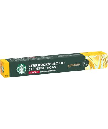 STARBUCKS Blonde Espresso Roast D caf in by Nespresso Torr faction Blonde Capsules de Caf 6 x 10 Capsules (60 Capsules) - Buy Online on GoSupps.com