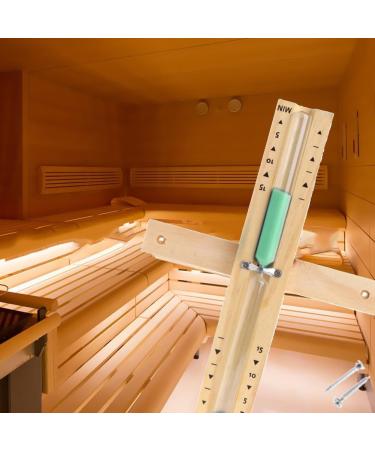 Zywuoy 15-Minute Rotatable Wooden Hourglass for Sauna & Spa - Green Timer for Yoga & Practice Rooms - Buy Online on GoSupps.com