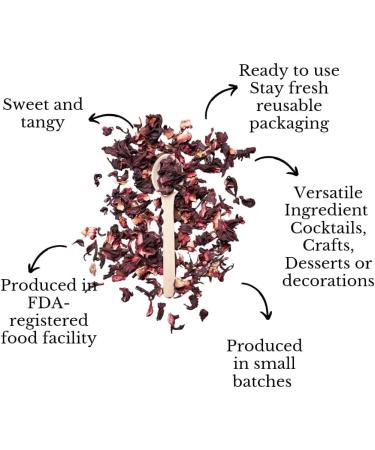 50g Dried Hibiscus flower | Hibiscus Cocktail Garnish | Hibiscus tea loose leaf | dried hibiscus flowers edible | dried flowers for crafts | dried flower petals | Drink Garnish (50g) - Buy Online on GoSupps.com
