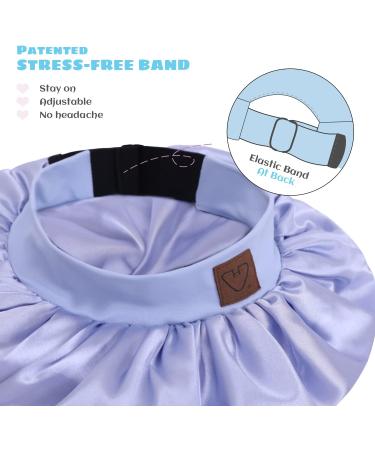 Kids Satin Bonnet Sleep Cap | Silk Hair Cap for Baby & Toddler | Sky Blue | 1-8 Years - Buy Online on GoSupps.com