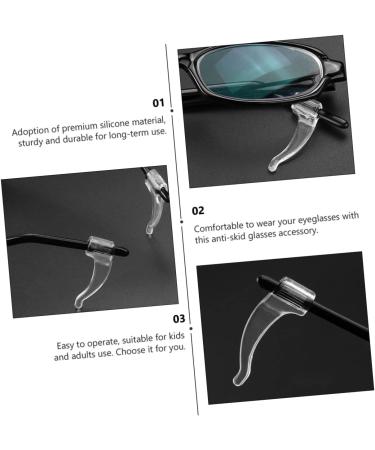 Doitool 30 Pairs Anti-Ear Holder Glasses Hooks | Slippers Ear Hooks for Sunglasses | Temple Clip Accessories | Ultimate Glasses Protection - Buy Online on GoSupps.com