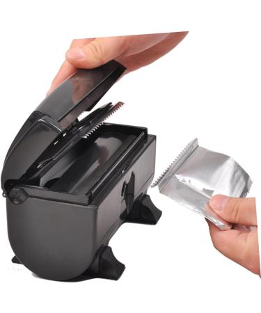 2 Pcs Tin Foil Dispenser Aluminium Foil Hairdressing Foil Cutting Machine Fold Foil Cutting Tool Automatic Care Product Abs Environmental Protection Material Blackx2pcs 17x9cmx2pcs - Buy Online on GoSupps.com