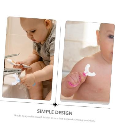 Fomiyes 2-Pack U-Shaped Child Toothbrush - Soft Bristle Mouth Cleaning Tool for Babies - Buy Online on GoSupps.com