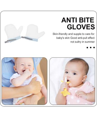 COHEALI Thumb Sucking Guard Newborn Anti- Eating Gloves 1 Pair Baby Stop Sucking Gloves Infant Stop Biting Thumb Gloves Infant Anti- Scratch Teething Mittens Stop Nail Biting Kids - Buy Online on GoSupps.com