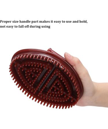 2pcs Massage Brush Set - SPA Massager for Health Care Hair Washing Scalp Shower & Essential Oils (Coffee) | International Shipping - Buy Online on GoSupps.com