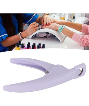 Nail Tip Clipper U Shaped Slices Scissors for DIY Manicure One Line Scissors Tool Cut French Style Acrylic Nail Tools (Violet) - Buy Online on GoSupps.com