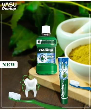 Dentup Herbal Mouthwash with Neem Natural Mouthwash for Fresh Breath Alcohol-Free & Fluoride-Free Herbal Mouth Rinse for Daily Oral Care 8.45 fl oz Each (Pack of 2) - Buy Online on GoSupps.com