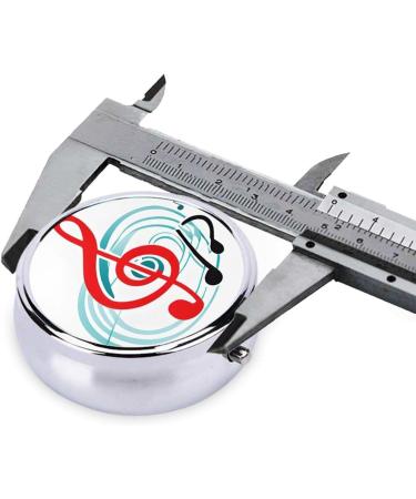 Colored Music Mini Round Pill Box | 3 Compartment Travel Organizer | Portable Medicine Case for Home & Office - Buy Online on GoSupps.com