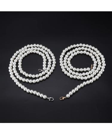 Elegant Imitation Pearl Necklace & Handbag Chain Accessories - Fashionable 1.2m Mobile Phone Strap - Buy Online on GoSupps.com
