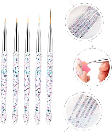 FRCOLOR Nail Accessories Nail art drawing Striping Nail Pens glitter nail art liner Manicure art es nail dotting tool nail art dot tool Acrylic human 3d nail Diamond Kits - Buy Online on GoSupps.com