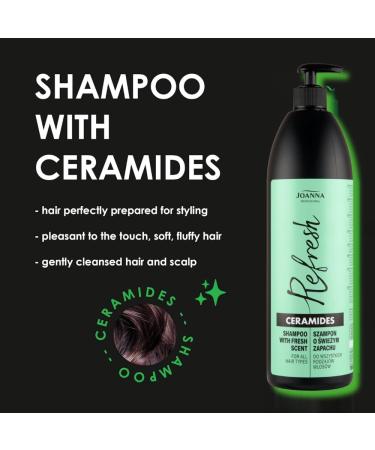 JOANNA PROFESSIONAL_Ceramides Hair Shampoo For All Hair Types shampoo for all hair types Ceramides 1000ml - Buy Online on GoSupps.com