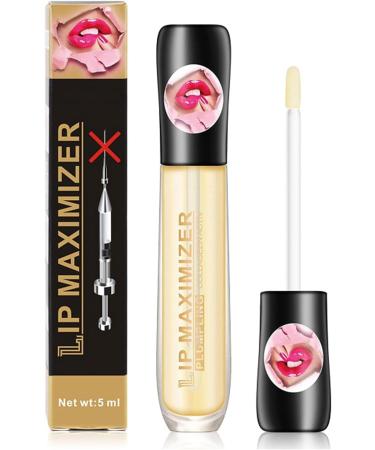 Vitamin E Lip Plumping Serum, Vitamin E Lip Serum Oily Lip Gloss, Sheer Puff Lip Oil Balm, Nourishes and Makes Lips Fuller and B