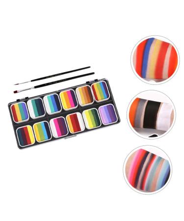 Ipetboom Rainbow Body Paint Set for Adults & Kids | Fluorescent Face Painting Makeup Kit | Water-Soluble Pigment Palette - Buy Online on GoSupps.com