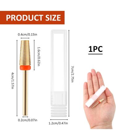 SMCEHEYA Nail Drill Bits 5 in 1Professional Nail Drill Nail Drill for Acrylic and Gel Nails 3/32" Electric Nail File Bits Removing Cuticle Tools Manicure Pedicure (Fine Gold) - Buy Online on GoSupps.com