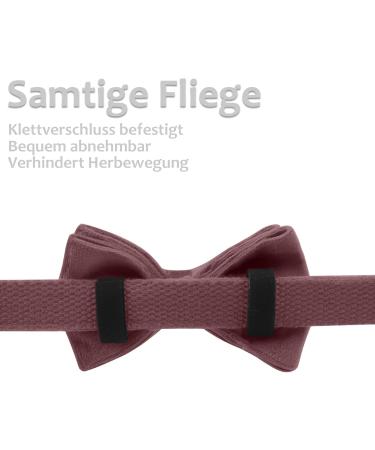 Shop Asvin Dark Pink Velvety Dog Collar - Soft Comfortable & Removable Fly | Perfect for Weddings Birthdays & Parties - Multi-Color Options Available - Buy Online on GoSupps.com