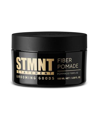 STMNT Grooming Goods Fiber Pomade | Semi-Matte Finish | Strong Control | Easy To Wash Out Fiber Pomade | 3.38 oz