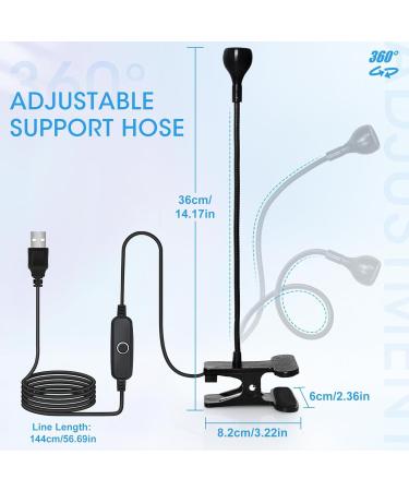 Nail Lamp Gooseneck UV Lamp for Nails 395nm 3w Black Light LED UV Nail Lamp with Clamp for Gel Nails Ultraviolet Curing Nails Lamp 5v USB Input UV Light with 4 Levels of Dimming Black Nail Lamp - Buy Online on GoSupps.com