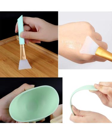 GBSTORE Face Mixing Bowl Set - DIY Facial Masks Mixing Tool Kit with Silicone Bowl, Brushes, and Spatula (Green) - Buy Online on GoSupps.com