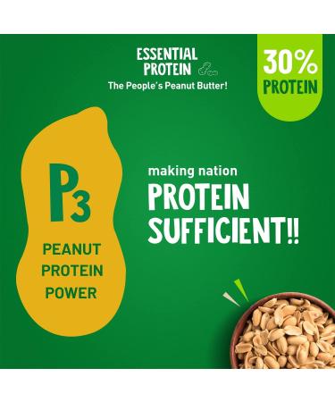 ALPI NO Natural Peanut Butter Crunch 1kg - 100% Roasted Peanuts - 30g Protein No Added Sugar & Salt non-GMO Gluten Free Vegan Plant Based Unsweetened Peanut Butter Crunchy - Buy Online on GoSupps.com