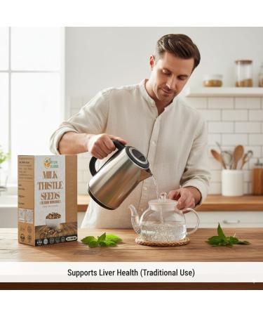 Herbs Botanica Milk Thistle Herb Seeds 100% Natural Cardo Mariano Semillas for Herbal Tea Tinctures & DIY Use Whole Milk Thistle Seeds for Grinding & Infusions 8 oz Pack - Buy Online on GoSupps.com
