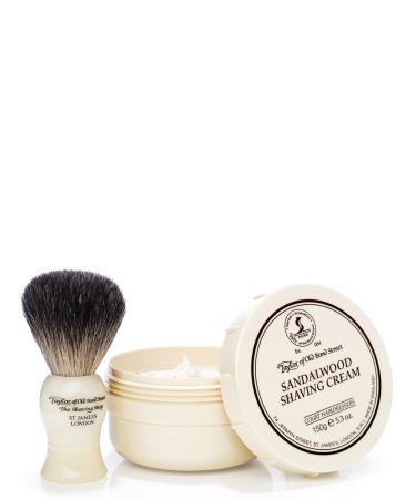 Taylor of Old Bond Street Pure Badger Brush and Sandalwood Bowl Gift Box Set - Buy Online on GoSupps.com