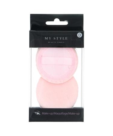 My Style cotton powder sponge for even application of loose powder 2 pieces