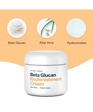 Moisturizing Replenishment Cream | Beta Glucan Aloe Vera & Hyaluronic Acid for Dark Spots Fine Lines & Wound Healing - International Shipping - Buy Online on GoSupps.com