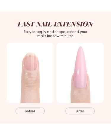 Saviland Acrylic Nail Kit Starter - Clear Pink Nude Acrylic Powder & Monomer - Complete Acrylic Nail Set for Home Practice - Press On Nails & Tools Included - Buy Online on GoSupps.com