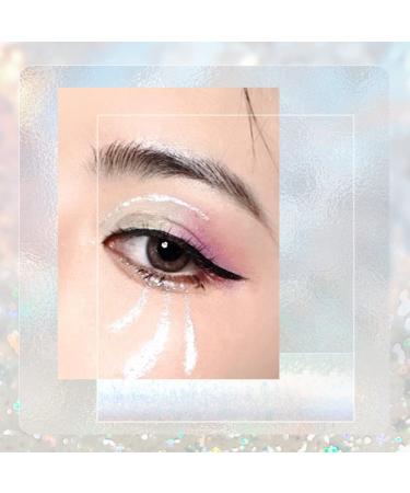 Catkin Liquid Glitter Eyeshadow - High Pigmented Metallic Finish - Long Lasting Shimmer Makeup (C01 Silver Tears) - Buy Online on GoSupps.com