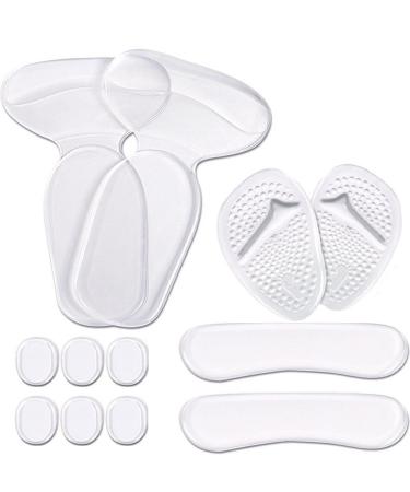 12 piece of heel holder heel cushion Antislip heel pillow heel protection and forefoot pillow support for pain relief soft comfortable silicone gel heel holder pillow