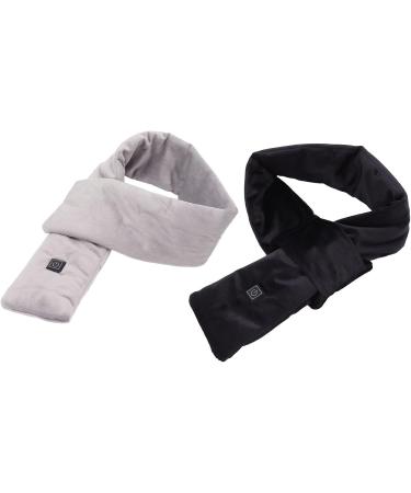 Neck Heating Pillow - Heated Neck Wrap with USB 3 Temperature Settings | Thermal Neck Support for Men & Women - Gray - Buy Online on GoSupps.com