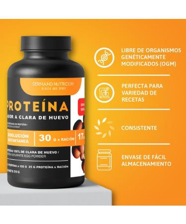  SERMAND Instant Egg White Protein Powder Neutral Flavor (510g) | Gluten-Free Protein Powder | Protein for Mass - Buy Online on GoSupps.com