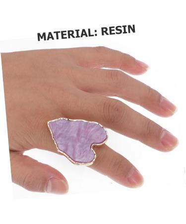  Gogogmee 6 Piece Nail Art Palettes Portable Nail Polish Mixing Trays with Imitation Agate Ring Shape for Nail Paint Mixing Mobile Use Lightweight Clean - Buy Online on GoSupps.com