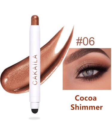 Go Ho Cocoa Cream-to-Powder 2-in-1 Eyeshadow Stick - Waterproof Shimmer Eyeshadow Pencil for Easy Color Application - Eye Brightener Stick - Buy Online on GoSupps.com